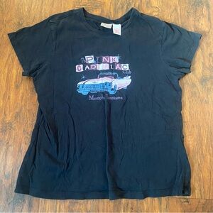 Vintage xhilaration pink Cadillac shirt baby tee